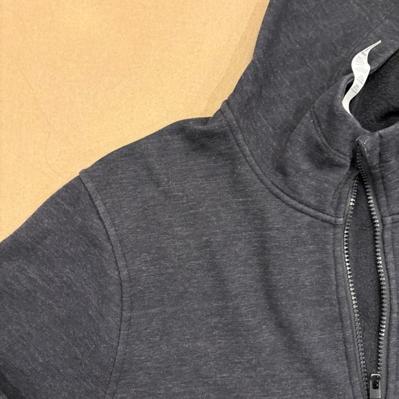 Lululemon Men’s Ritual Jacket Full Zip Hooded Heathered Black/Black Size Large - Picture 4 of 11